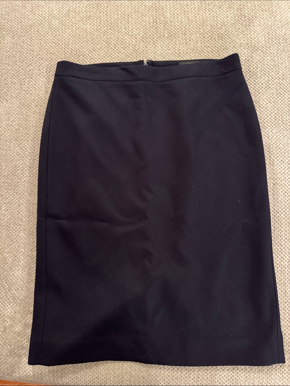 J. Crew Navy Tailored No 2 Wool Pencil Skirt